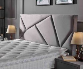 Boxspring postelja Linea, Komplet z dvižnim dnom, predalom in vzmetnico 180x200 , Barva siva