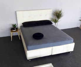 Boxspring postelja Lorio, Komplet z dnom in vzmetnico 180x200 , Barva bež