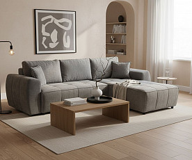 Sedežna garnitura Lori Barva Siva, leva ali desna postavitev