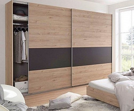 KOMPLET spalnica Maroko 180x200 z LETVENIM DNOM in VZMETNICO, Barva hrast, siva , drsna
