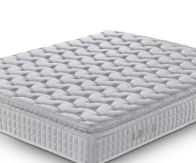 Boxspring postelja Linea, Komplet z dvižnim dnom, predalom in vzmetnico 120x200 , Barva bež