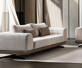 Dvosed Maxi Milano, Barva bež / lešnik / VZMETENO, po naročilu