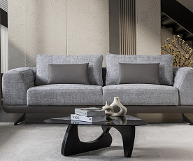 Sedežna garnitura 3+2 Milano, Barva Siva / VZMETENO, po naročilu