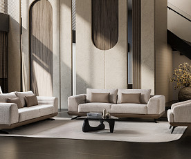 Dvosed Maxi Milano, Barva bež / lešnik / VZMETENO, po naročilu