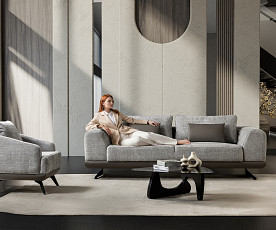 Dvosed Maxi Milano, Barva siva / VZMETENO, po naročilu