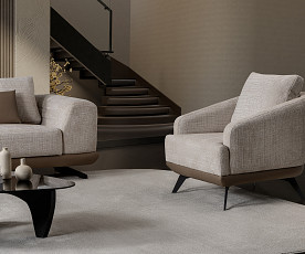 Dvosed Maxi Milano, Barva bež / lešnik / VZMETENO, po naročilu