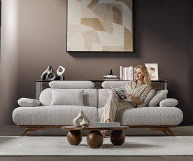 Trosed Monza, Barva bež / VZMETENO, po naročilu