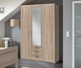Omara Nadja 3 vrata 180 cm, Barva hrast, po naročilu