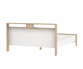Posteljni okvir Next 160x200 Barva divji hrast, bela visoki sijaj, po naročilu