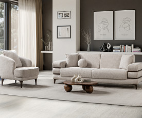 Trosed Odesa, Barva bež , oreh / VZMETENO, po naročilu