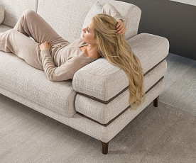 Fotelj Odesa, Barva bež, zoreh / VZMETENO, po naročilu