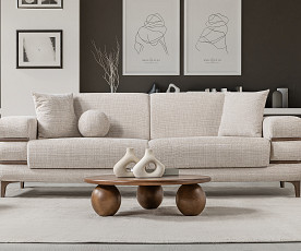 Trosed Odesa, Barva bež , oreh / VZMETENO, po naročilu