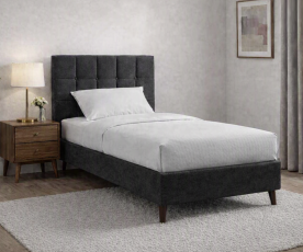 Boxspring postelja Optimum, Komplet z dvižnim dnom, predalom in vzmetnico 90x200 , Barva črna