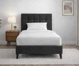 Boxspring postelja Optimum, Komplet z dvižnim dnom, predalom in vzmetnico 90x200 , Barva črna