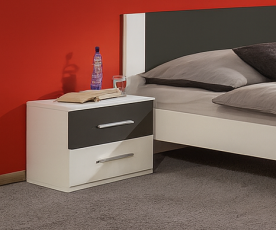 KOMPLET spalnica Palma, 160x200 z LETVENIM DNOM in VZMETNICO, Barva bela, grafitna, klasik, po naročilu