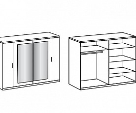 KOMPLET spalnica Palma, 160x200 z LETVENIM DNOM in VZMETNICO, Barva bela, grafitna, klasik