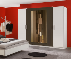 KOMPLET spalnica Palma, 180x200 z LETVENIM DNOM in VZMETNICO, Barva bela, grafitna, klasik, po naročilu