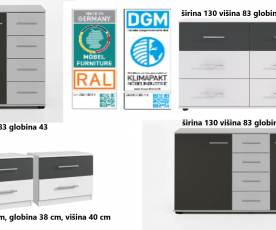 KOMPLET spalnica Palma, 160x200 z LETVENIM DNOM in VZMETNICO, Barva bela, grafitna, klasik, po naročilu