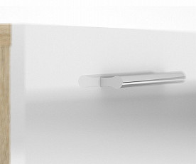 Predalnik Pariz 06 Barva Hrast, bela visoki sijaj