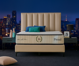 Boxspring postelja Prada, Komplet z dvižnim dnom, predalom in vzmetnico 200x200 , Barva bež, po naročilu