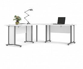 Pisalna Miza Prima Professional 04 Barva Bela + predalnik Mirage BREZPLAČNO, po naročilu