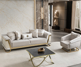 Trosed Maxi Rixos, Barva bež, zlata / VZMETENO, po naročilu