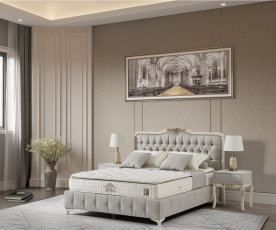 Posteljni okvir Gioria 120x200 z dvižnim dnom in predalom, Barva siva, po naročilu