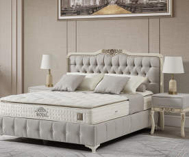 Boxspring postelja Gloria Komplet z dvižnim dnom, predalom in vzmetnico 200x200 , Barva siva, po naročilu