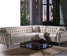 Sedežna garnitura, San Diego Barva Bež / VZMETENO