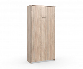 KOMPLET: Stenska postelja Smart 01, 90x200 z letvenim dnom in vzmetnico, Barva divji hrast, po naročilu