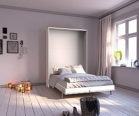 Stenska postelja Smart 05 140x200 , Barva bela