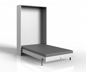 KOMPLET: Stenska postelja Smart 05, 140x200 z letvenim dnom in vzmetnico, Barva bela, po naročilu