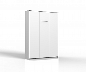 KOMPLET: Stenska postelja Smart 03, 120x200 z letvenim dnom in vzmetnico, Barva bela