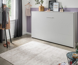 Stenska postelja Smart 02 120x200 , Barva bela