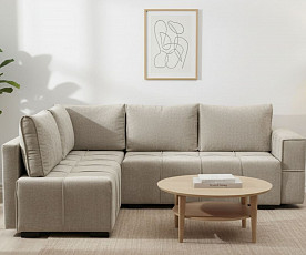 Sedežna garnitura Split Barva Bež, leva ali desna postavitev, po naročilu