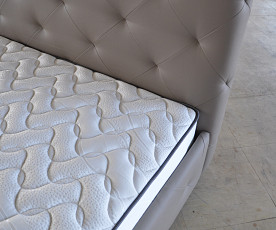 Boxspring postelja Sprint, Komplet z dnom in vzmetnico 160x200 , Barva kapučino