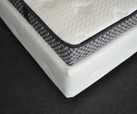 Boxspring postelja Sprint, Komplet z dnom in vzmetnico 120x200 , Barva bela