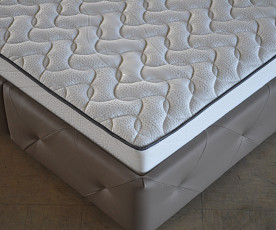 Boxspring postelja Sprint, Komplet z dnom in vzmetnico 160x200 , Barva kapučino