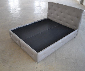 Boxspring postelja Sprint, Komplet z dnom in vzmetnico 160x200 , Barva kapučino