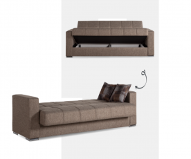 Sedežna garnitura Storm 3+2 Barva rjava / VZMETENO