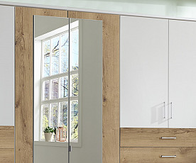 Omara Torino 6 vrat, 270 cm Barva bela, divji hrast