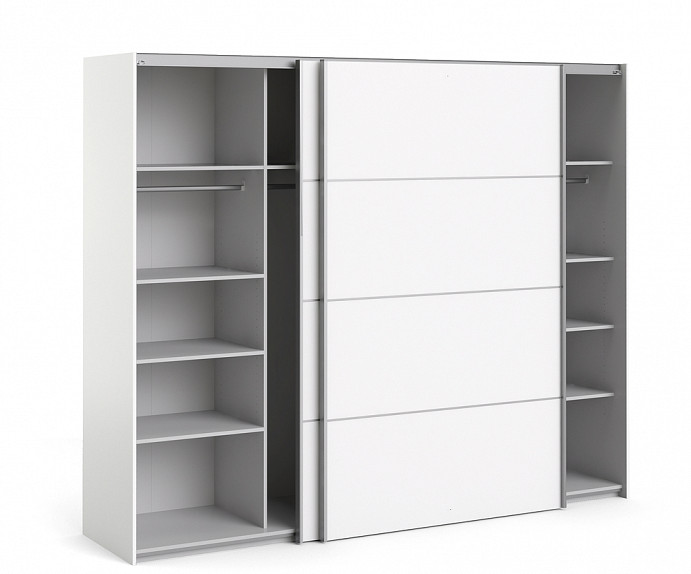 Omara Verona 2 vrata, 10 polic, 242 cm Barva bela
