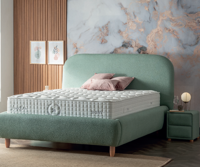 Boxspring postelja Bendigo Komplet z dvižnim dnom, predalom in vzmetnico 180x200 , Barva zelena, po naročilu