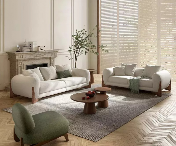 Sedežna garnitura 3+2 Capri, Barva bež / VZMETENO, po naročilu