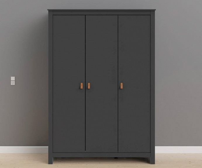 Omara Lexington 3 Vrata 126 cm, Barva siva