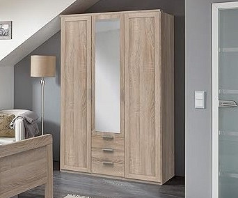 Omara Nadja 3 vrata 180 cm, Barva hrast, po naročilu
