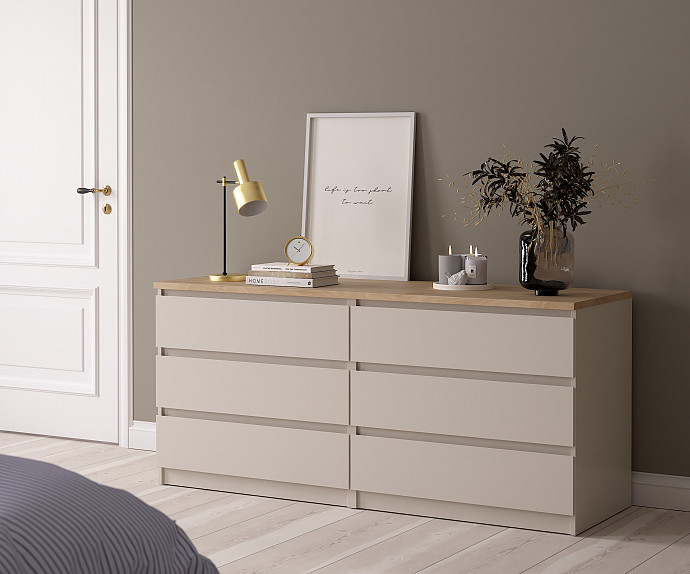Predalnik Nantes 25, Barva Cashmere,divji hrast, po naročilu