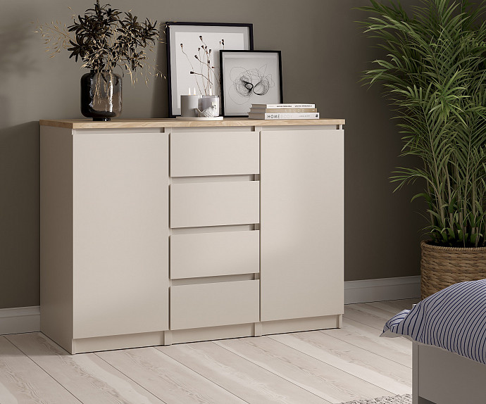 Predalnik Nantes 21 02, Barva Cashmere,divji hrast, po naročilu