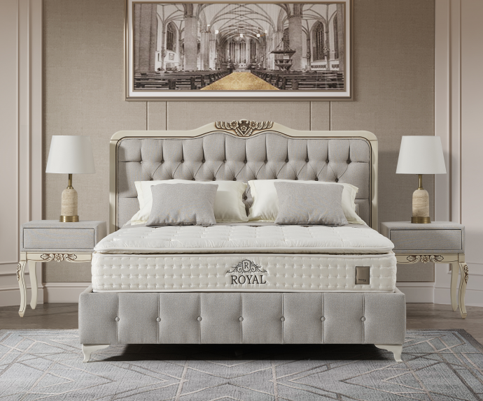 Boxspring postelja Gloria Komplet z dvižnim dnom, predalom in vzmetnico 200x200 , Barva siva, po naročilu