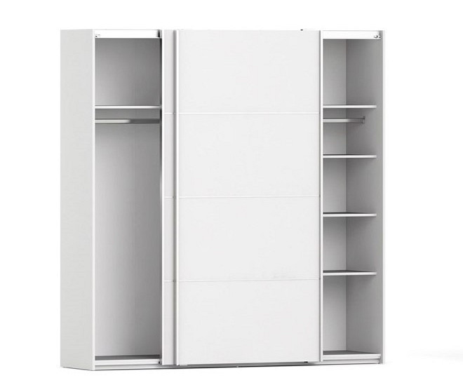 Omara Verona 2 vrata, 5 polic, 180 cm Barva bela